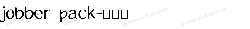 jobber pack字体转换